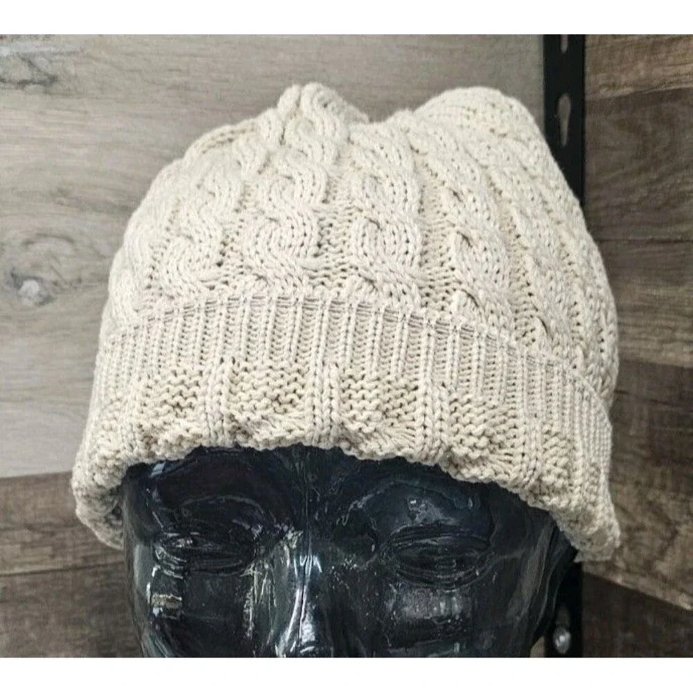 Richardson 138 SAND Women's Cable Knit Beanie SMALL
